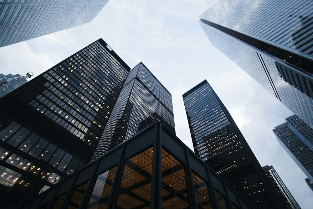 Modern business architecture viewed from below